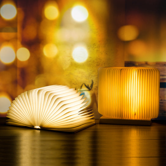 Led Book Night Lamp in use