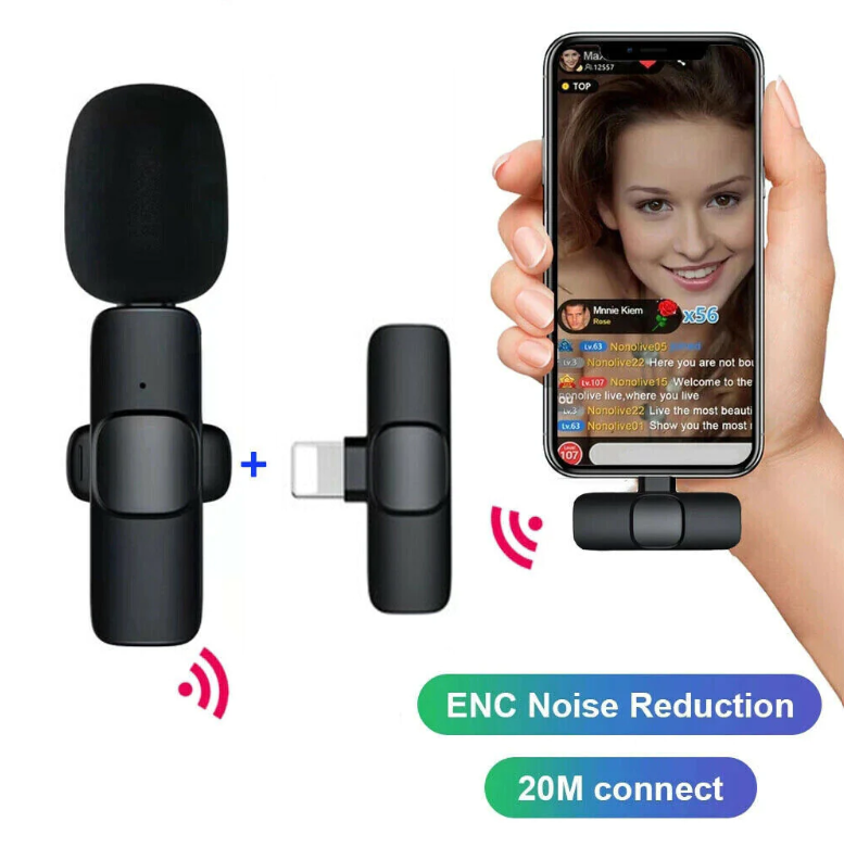 Wireless Mini Microphone Noise Reduction